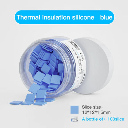 Almohadillas Térmicas Precortadas MaAnt para Chip IC (Alta Conductividad Térmica, Autoadhesivas) Lámina Silicona Reparación Placa Base Móvil