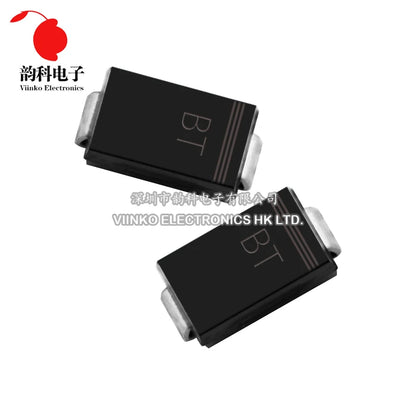 Diodo TVS Unidireccional SMD SMAJ - Varios Voltajes (5.0A a 188A) SMA/DO-214AC - Lote 50 Piezas