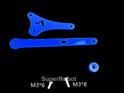 Kit Garra Brazo Robot Manipulador Mecánico Acrílico 4-DOF (Desarmado, para SG90/MG90S) Arduino STEAM