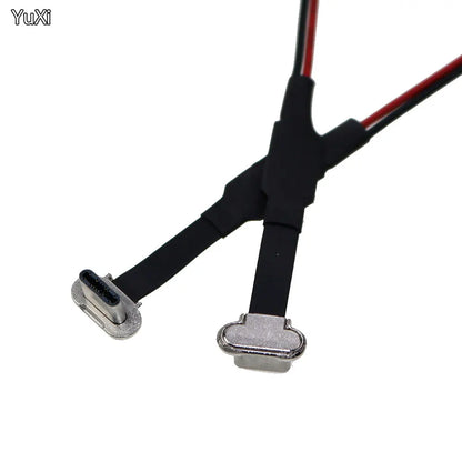Cable Plano FPC (3 Pines USB-C Macho) para Carga Inalámbrica con Resistor R1 / Cable Soldadura (Extensión)