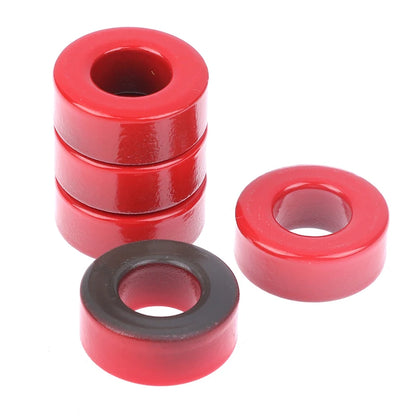 Núcleo Ferrita Toroide T106-2 Rojo (Baja Permeabilidad) 27x14x11mm - Lote 5 Piezas