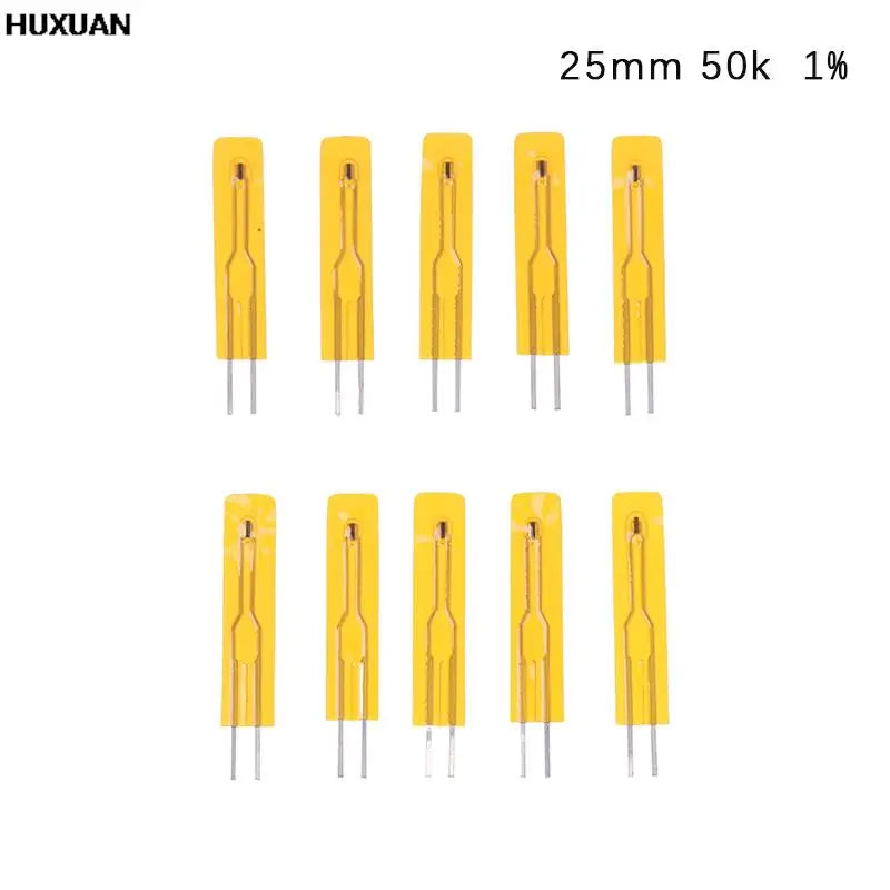 Termistor NTC Película Fina MF5B SMD B3950 10K/50K/100K Ohm 1% (Largo 2.5/5cm) - Lote 10 Piezas