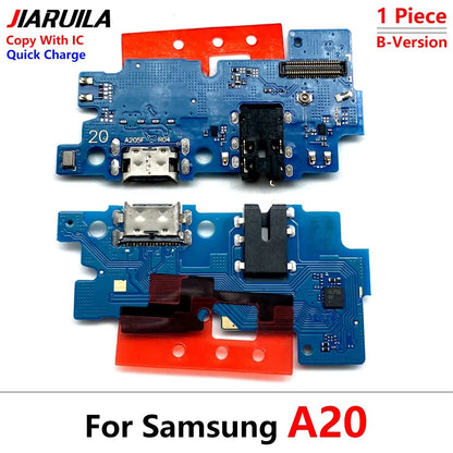 Placa Puerto Carga USB con Conector Dock y Flex para Samsung Galaxy A01/A11/A20/A21S/A31/A51