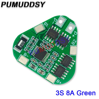 6A 8A 10A 20A 25A 30A 40A 60A 3S Li ion Lithium Battery 18650 Charger PCB BMS Protection Board For Drill Motor Lipo Cell Module