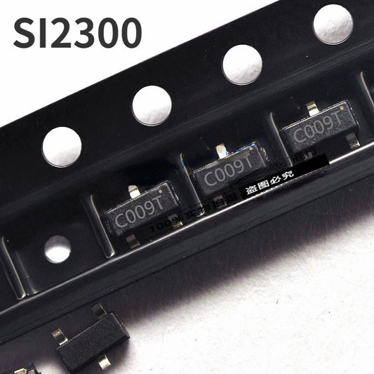 MOSFET Canal-N SI2300 (C009T) SMD SOT-23 30V 3.6A - Lote 10/100/1000 Piezas