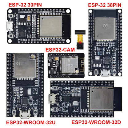 Placa Desarrollo DIYTZT ESP32 (ESP-32/ESP-32S/ESP32-CAM/ESP-WROOM-32) WiFi + Bluetooth Doble Núcleo Bajo Consumo