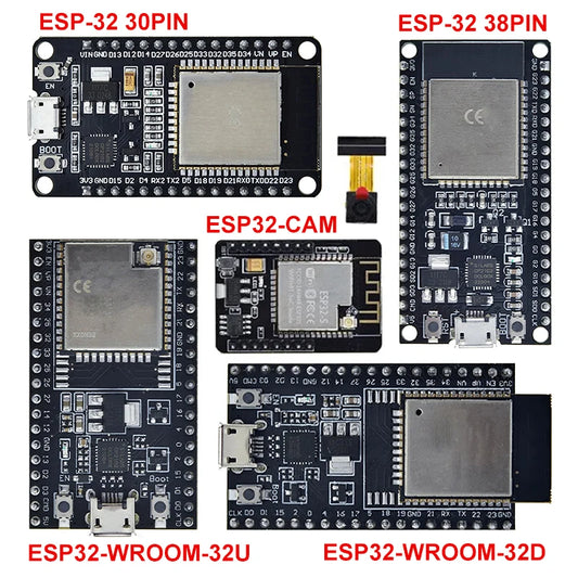Placa Desarrollo DIYTZT ESP32 (ESP-32/ESP-32S/ESP32-CAM/ESP-WROOM-32) WiFi + Bluetooth Doble Núcleo Bajo Consumo