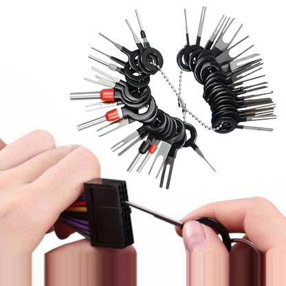 Kit Herramienta Extracción Terminales Enchufe Automotriz (Extractor Pines Conector Cable Eléctrico) para Reparación Autos