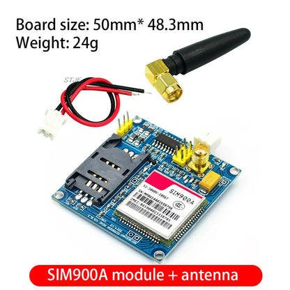 Kit Placa Módulo Transmisión Datos Inalámbrica GSM/GPRS SIM900A / SIM900 Mini V4.0 con Antena