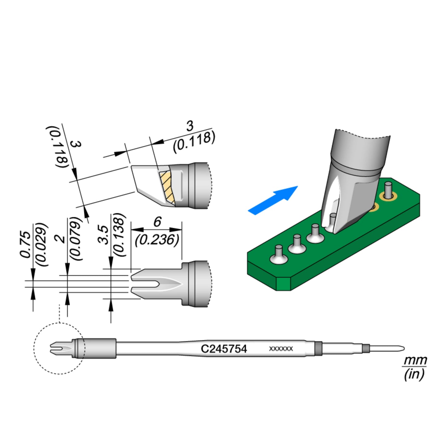 JBC C245 Original Soldering Iron Tips C245157E C245938 Professional Welding Head Suitable For JBC Soldering Station
