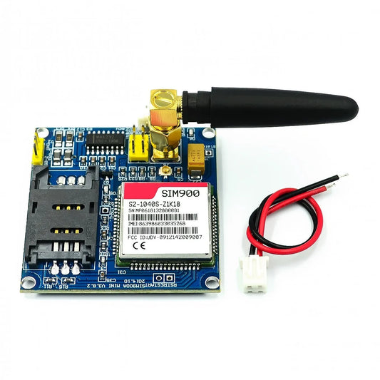 Kit Módulo Extensión Inalámbrica GSM/GPRS SIM900A V4.0 con Antena Probada (1 Unidad)