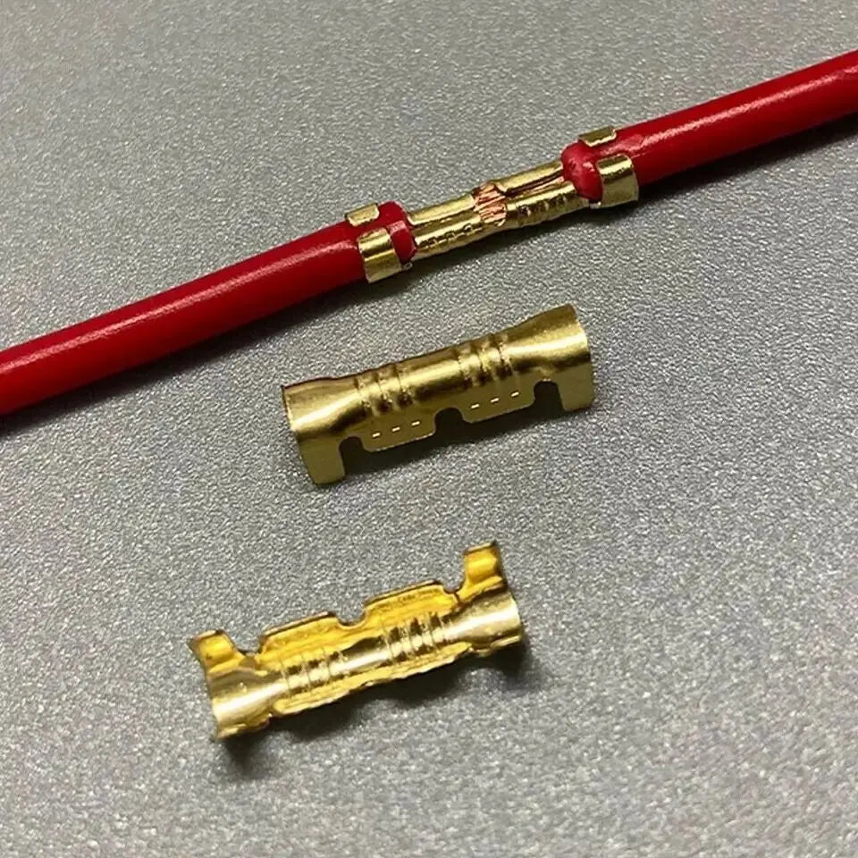 Conector Terminal Cobre Amarillo Alta Precisión Tipo 453u (Interfaz Dual, 0.3-1.5mm²) (200 Unidades)