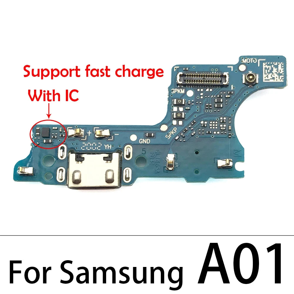 Placa Puerto Carga USB con Conector Dock y Micrófono para Samsung Galaxy A10/A20/A21S/A30/A31/A40/A41/A50/A51/A60/A70/A71