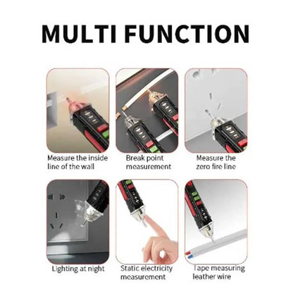 Lápiz Probador Eléctrico Inducido Alta Precisión (Electroprobe/Destornillador Detector Voltaje con Luz)