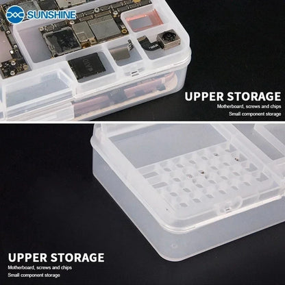 Caja Almacenamiento Multifuncional SUNSHINE SS-001A para Tornillos/Piezas Pequeñas Reparación Móviles/Placa Base