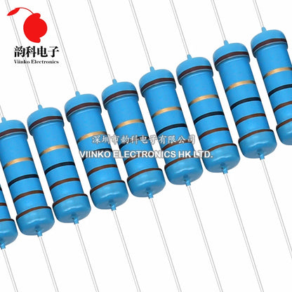 Kit Resistencias Película Metálica 2W 1% (0.33R - 1M Ohm, 64 Valores x 10pcs = 640pcs) Pack Surtido