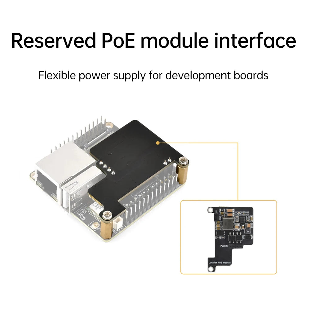 Placa Desarrollo Luckfox Lyra Ultra W (RK3506B, 8GB eMMC, WiFi6/PoE, Audio, DisplayPort, Linux)