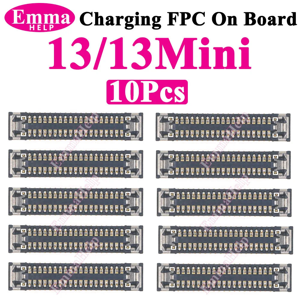 Conector FPC Dock Carga USB en Placa Lógica para iPhone 11-16 Pro Max/Plus/Mini/XS Max (Original, 10 Unidades)
