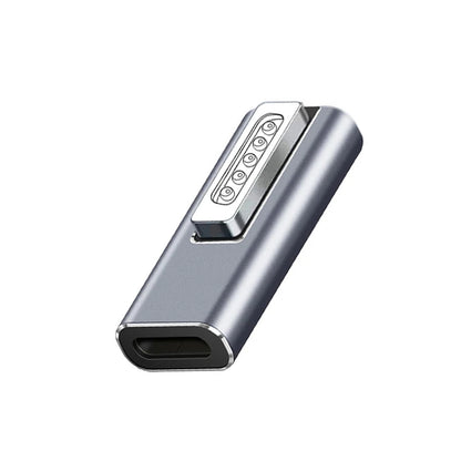 Adaptador Convertidor USB-C Hembra PD a Conector Magnético L-Tip/T-Tip para MacBook Pro Carga Rápida