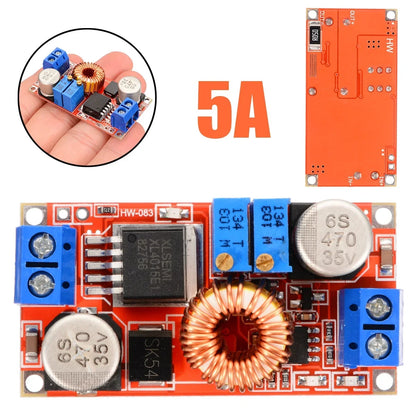 Módulo Convertidor Buck DC-DC 5A Ajustable CC/CV Step-Down Regulador Voltaje Placa Carga 5V/12V/24V