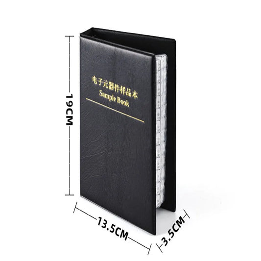 Libro Muestrario Capacitores SMD (01005-1206, 51/80/90/92 Valores x 25/50 Unidades) Chip Kit Surtido
