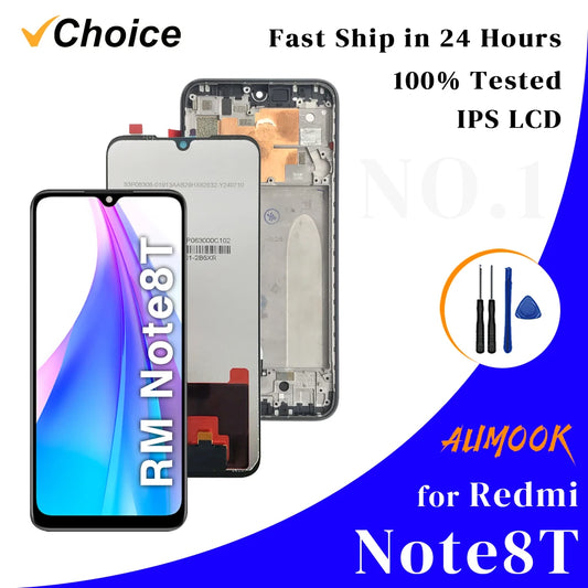 Pantalla IPS LCD 8T con Marco y Digitalizador Táctil para Xiaomi Redmi Note 8T