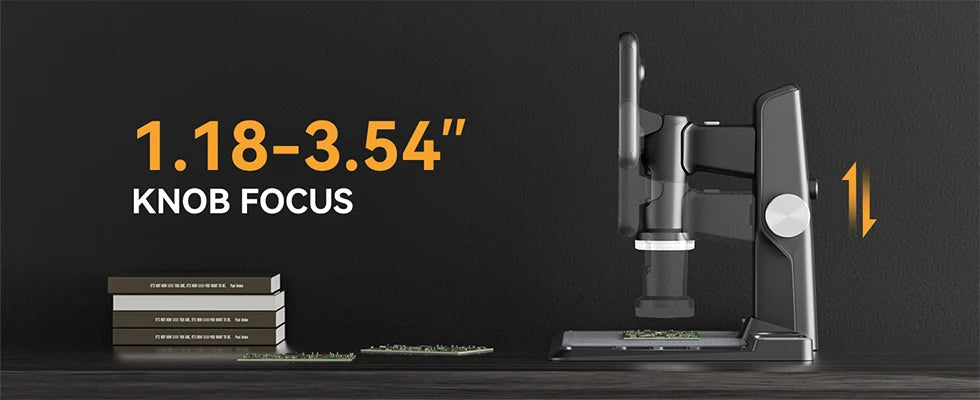 ELIKLIV ERM101 1600X 7" IPS Screen Digital Microscope for Electronics Soldering Microscope With 600℃ Heat Insulation Pad 32G