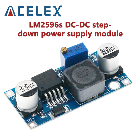 Módulo Fuente Alimentación Step-Down LM2596S DC-DC 3A Ajustable 24V/12V/5V/3V para Arduino