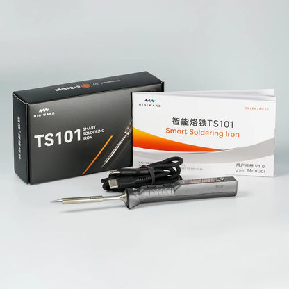Original MINIWARE TS101 Soldering Iron Portable Adjustable Temperature Digital Solder Station Tip TS-BC2 PD3.1 90W TS100 Upgrade