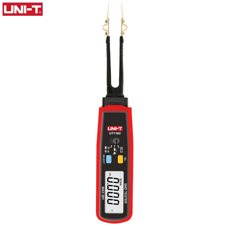 Tester SMD UNI-T UT116C / UT116A - Medidor Rotable Resistencia, LED, Diodo, Batería, Capacitor