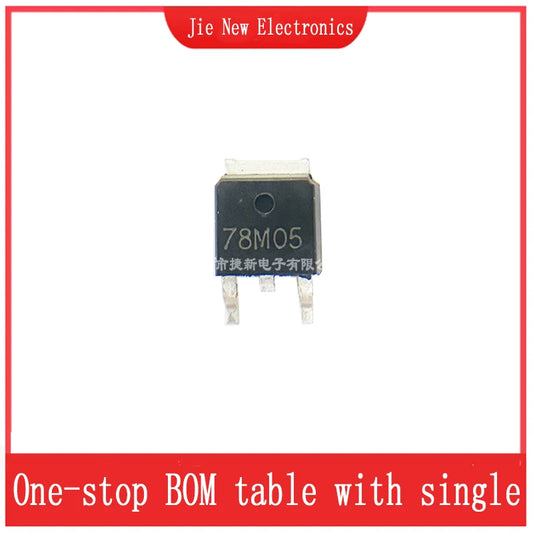 Lote 10/50 Pcs Regulador Voltaje 78M05 SMD TO-252 5V 1A (Máx.)