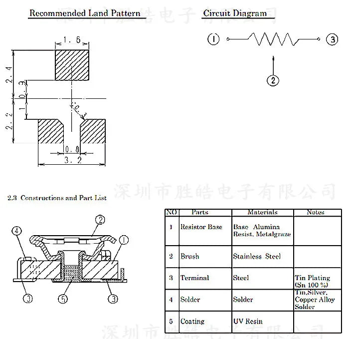 Potenciómetro Trimmer SMD 3x3mm Ajustable (100Ω-1MΩ) - Pack 10 Unidades (Valores Surtidos)