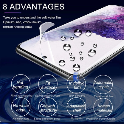 Film Hidrogel Protector Pantalla para Samsung Galaxy S8-S10 Plus/FE / S20-S24 Ultra / Note 9/10/20 Plus (5 Unidades)