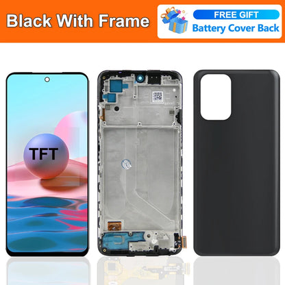 6.43"AMOLED Display For Xiaomi Note 10 4G LCD Display Touch Screen Digitizer Assembly For Redmi Note 10S M2101K7AI M2101K7BG