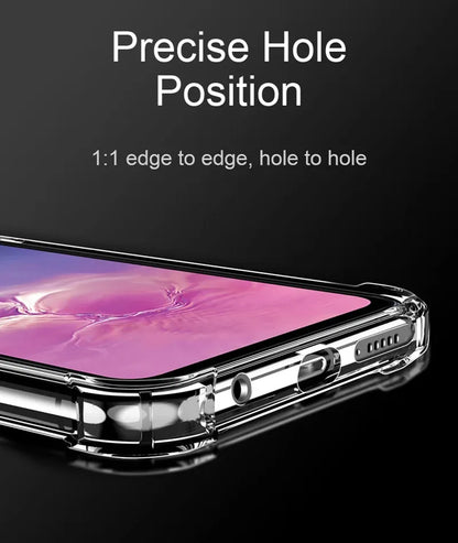 Funda Carcasa Suave Transparente Anti-Golpes para Samsung Galaxy S9/S10 Plus/S10E/S20 FE/S21/S22/S23 Ultra / Note 9/10/20