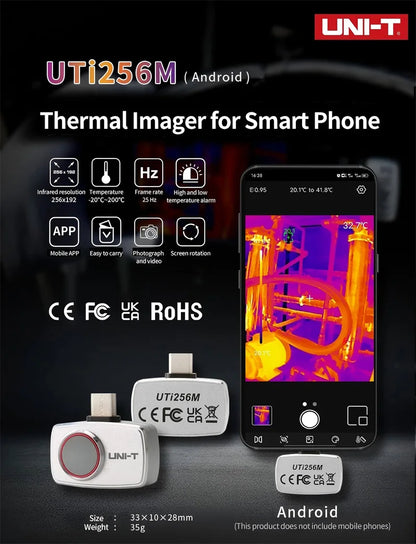 Termógrafo Móvil UNI-T UTi260M para Android (Tipo C) - Herramienta Temperatura Módulo PCB/Electrónico