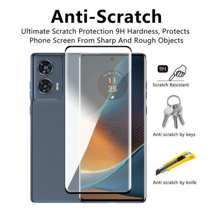 For Motorola Edge 50 Fusion Glass For Motorola Edge 50 Fusion Tempered Glass Full Cover 3D Curved Screen Protector 9H Lens Film
