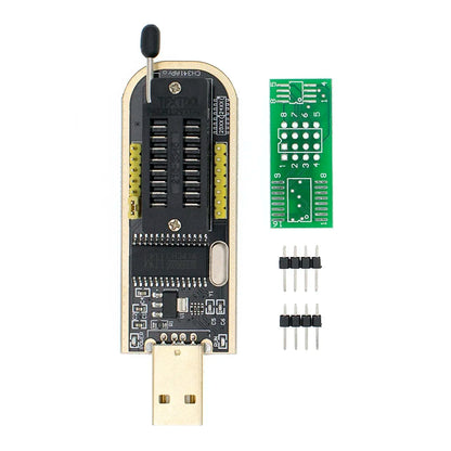 Kit Programador USB CH341A/CH341B 24/25 Series EEPROM Flash BIOS + Clip Test SOIC8/SOP8