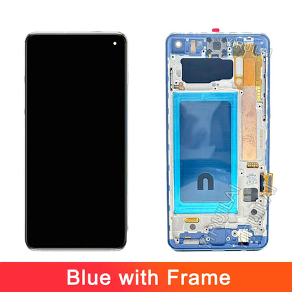 TFT probado S10 LCD para Samsung Galaxy S10 SM-G973F/DS G973U G973 LCD S10 pantalla LCD MONTAJE DE digitalizador con pantalla táctil reemplazo
