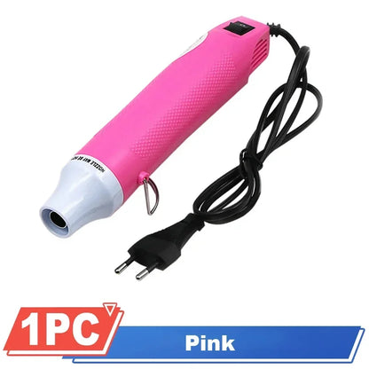 Mini Pistola Aire Caliente Eléctrica para Soldadura/Termoretráctil/Wrap Coche/Manualidades DIY (220V)