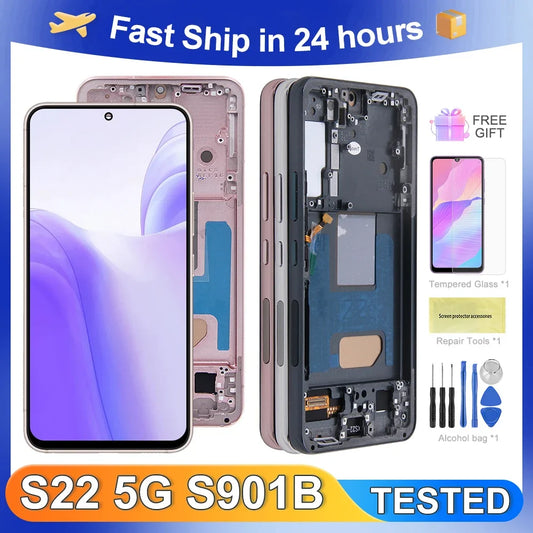 Pantalla LCD con Digitalizador Táctil para Samsung Galaxy S22 5G (S901B/U/W/N/E) (Probada)