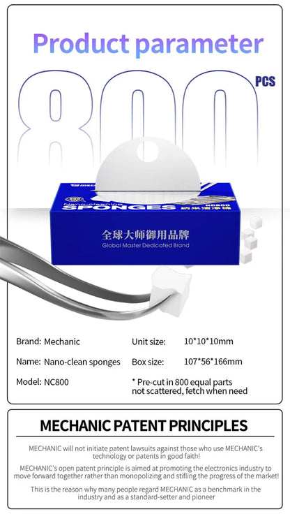 Pinzas Acero Inoxidable MECHANIC Aac-14 Alta Precisión (8 Agujeros Disipación Calor) para Reparación Teléfono (Clip Soldadura Punto Cable Volador)