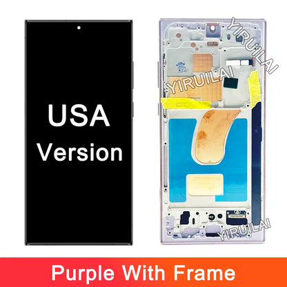 Pantalla LCD con Marco y Digitalizador Táctil para Samsung Galaxy S23 Ultra 5G (S918B/DS / S9180) (Probada)