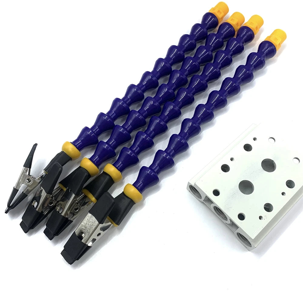 Brazos Flexibles "Helping Hands" con Pinza Tornillo Banco Mesa y Soporte Cautín para Soldadura/Reparación PCB (Compatible TS100/TS101/PINE64)