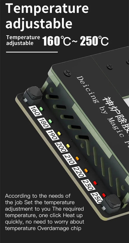 MaAnt SL-2 Preheating Platform Constant Temperature BGA glue removing station for iPhone Android CPU NAND flash IC Chips Repair