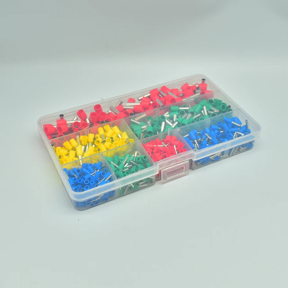 Kit Terminales Tubulares Europeos Conector Cable Crimpado Frío Presión Eléctrica (700 Piezas)