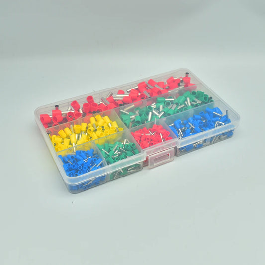 Kit Terminales Tubulares Europeos Conector Cable Crimpado Frío Presión Eléctrica (700 Piezas)