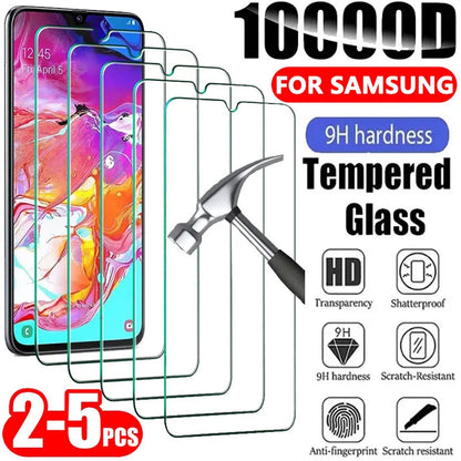 Protector Pantalla Cristal Templado para Samsung Galaxy A13/A14/A21S/A33/A34/A51/A52/A52S 5G/A53/A54/A72/A73 (2-5 Unidades)