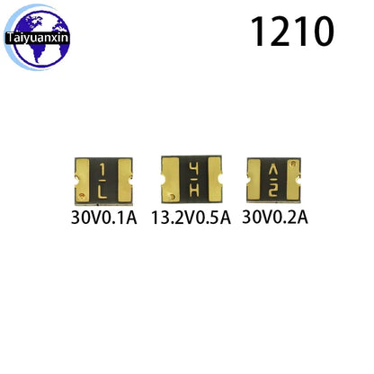 50PCS 0805 1206 1210 1812 Fuse SMD Patch PTC Resettable Fuse 0.05A 0.1A 0.2A 0.3A 0.35A 0.5A 0.75A 1A 1.5A 2A 2.6A 3A 6V 9V 15V
