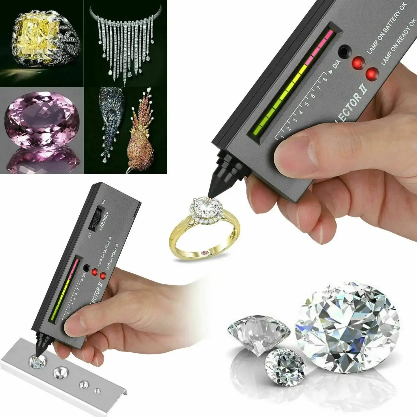 2025 New Diamond Tester Pen Professional High Accuracy Jewelry Diamond Selector Kit With LCD Screen For Gemstone Detection